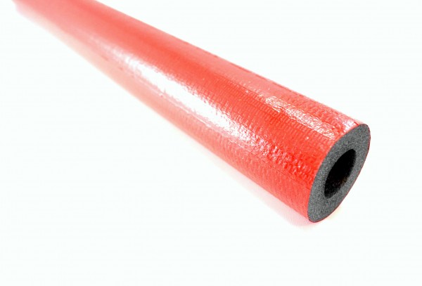 2 m PE Rohrisolierung rot rund ( auf 2 x 1 m geschnitten )